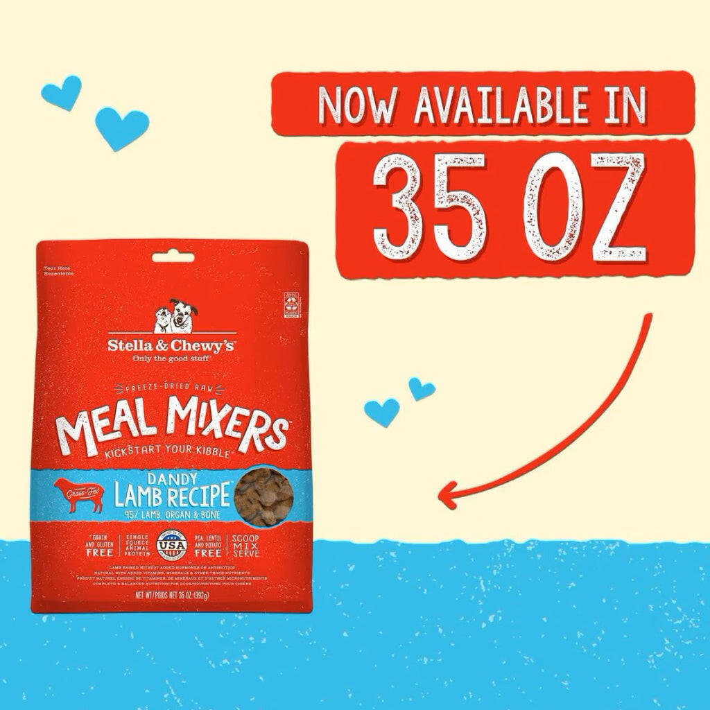 Stella & Chewy's Dandy Lamb Meal Mixers Freeze-Dried Raw Topper For Dogs