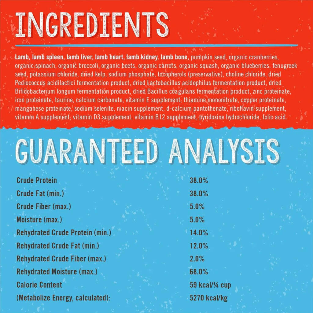 Stella & Chewy's Dandy Lamb Meal Mixers Freeze-Dried Raw Topper For Dogs