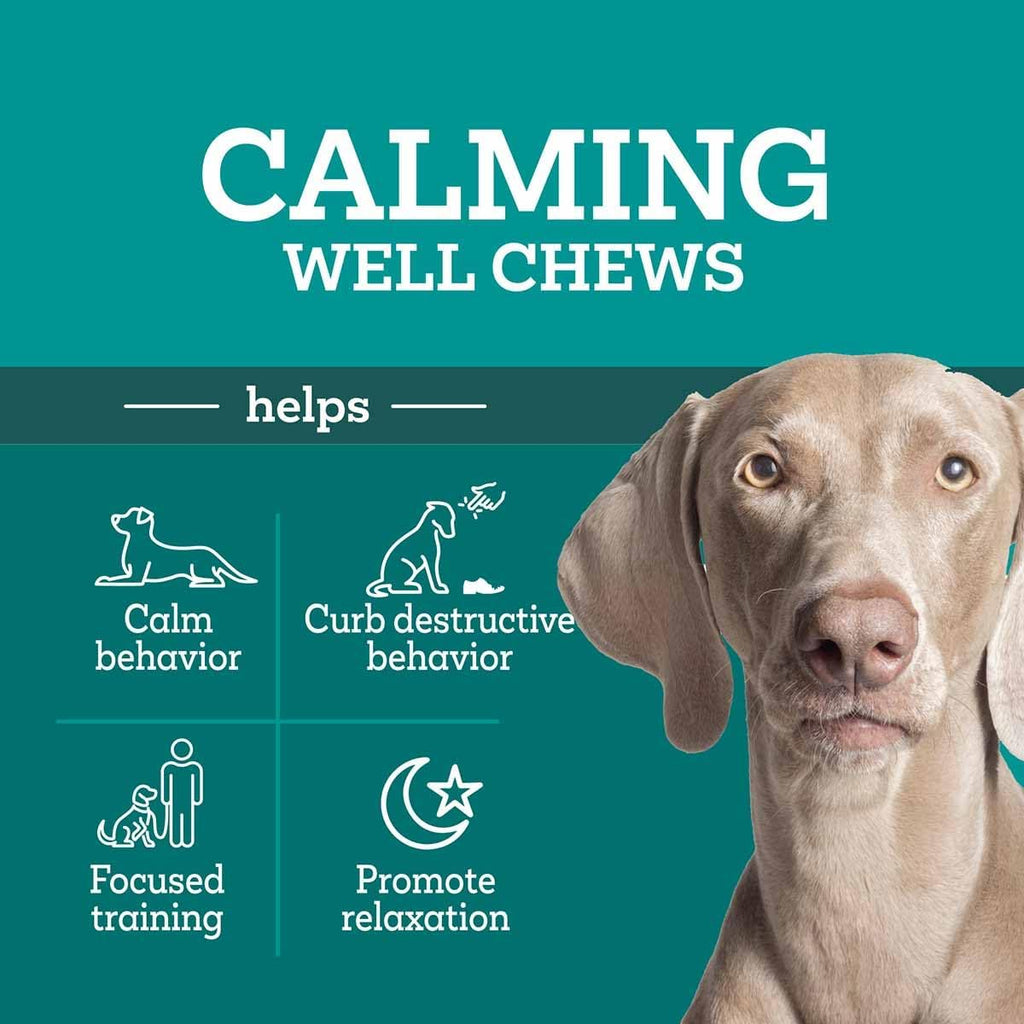 TevraPet Vetality Calming Well Chews Turkey Flavored Soft Chews for Dogs,  60 Chews