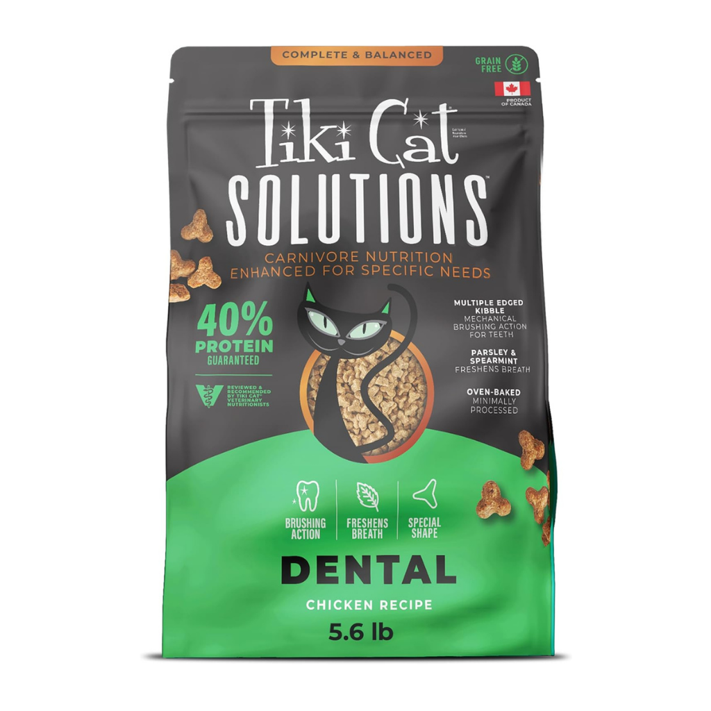Tiki Cat Solutions Dental Grain Free Chicken Recipe Dry Cat Food