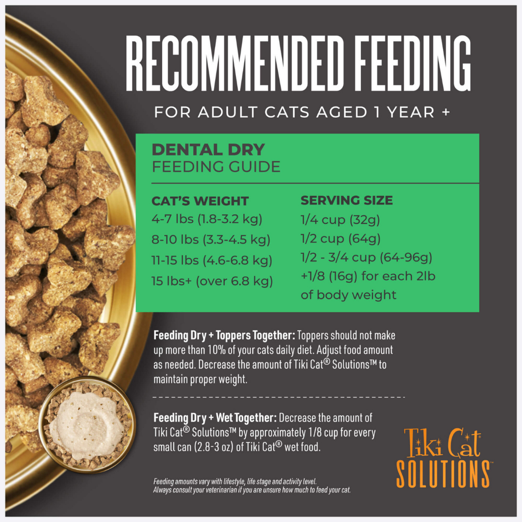 Tiki Cat Solutions Dental Grain Free Chicken Recipe Dry Cat Food