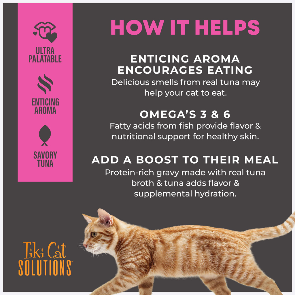 Tiki Cat Solutions + Function Mousse Fussy Tuna Recipe in Broth Food Topper for Cats (1.5 oz x 12 pouches)