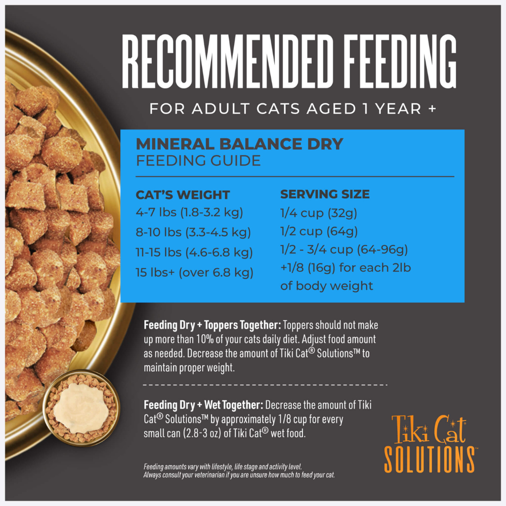 Tiki Cat Solutions Mineral Balance Grain Free Chicken Recipe Dry Cat Food