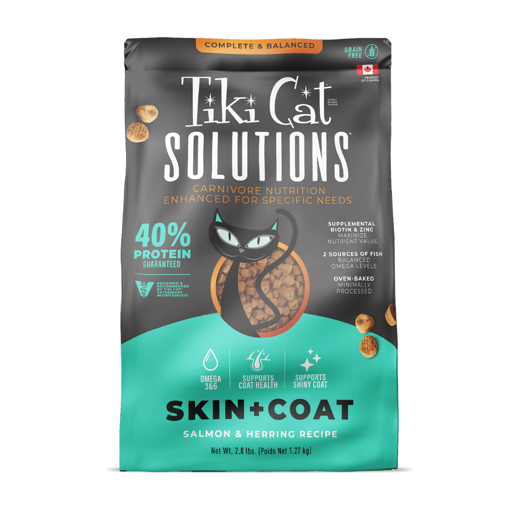 Tiki Cat Solutions Skin & Coat Grain Free Salmon & Herring Recipe Dry Cat Food