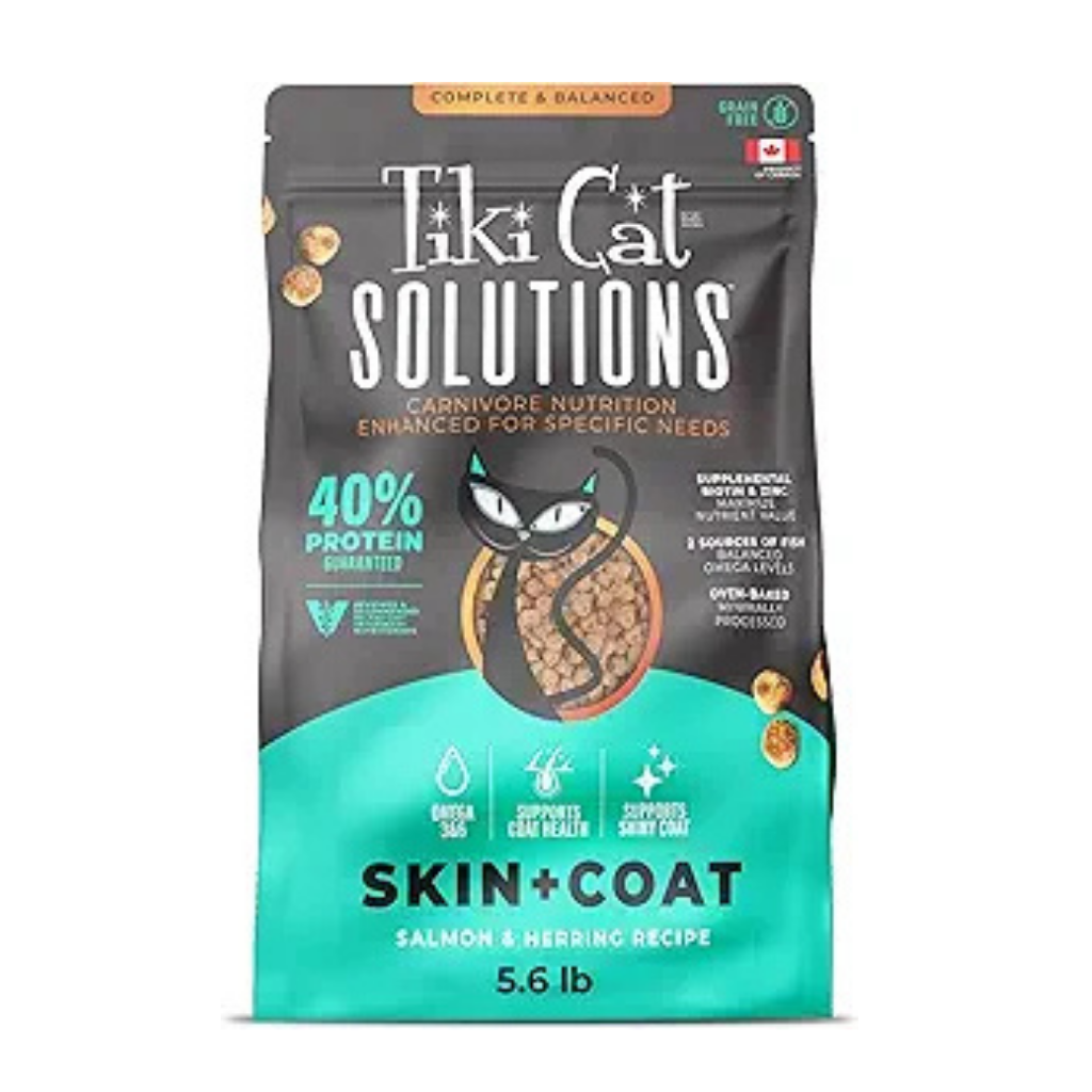Tiki Cat Solutions Skin & Coat Grain Free Salmon & Herring Recipe Dry Cat Food