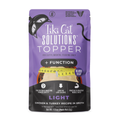 Tiki Cat Solutions Topper + Function Light Low Calorie Chicken & Turkey Recipe in Broth Food Topper for Cats (1.5 oz x 12 pouches)