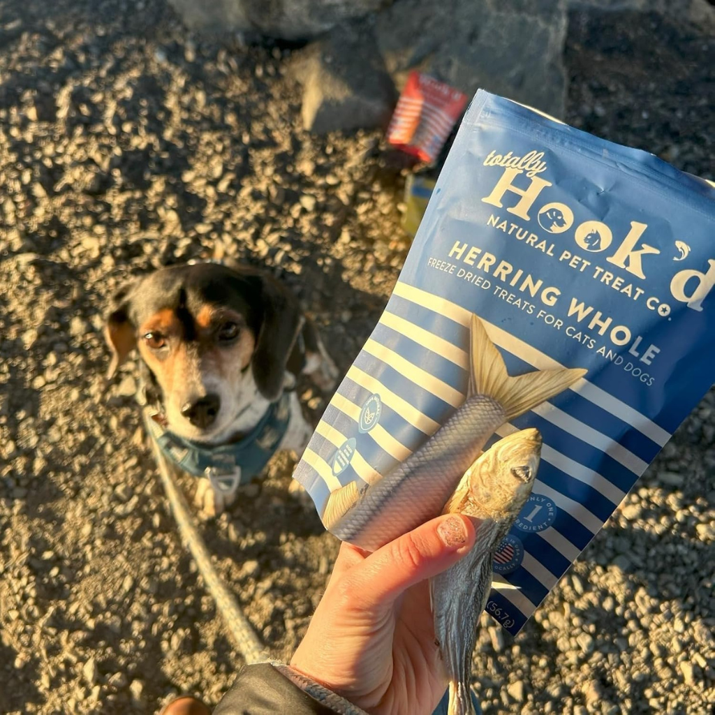 Totally Hook'd Freeze-Dried Herring Dog & Cat Treats (2 oz)