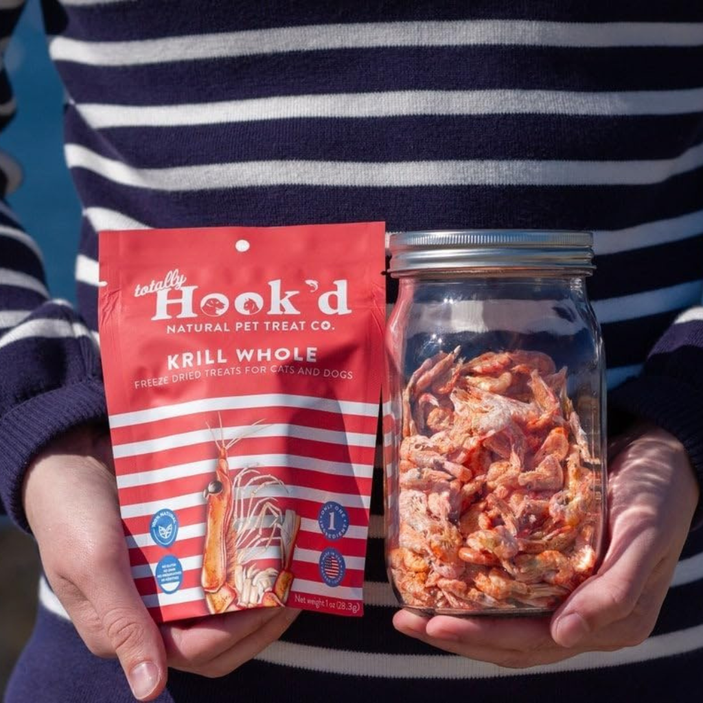 Totally Hook'd Freeze-Dried Whole Krill Dog & Cat Treats (1 oz)