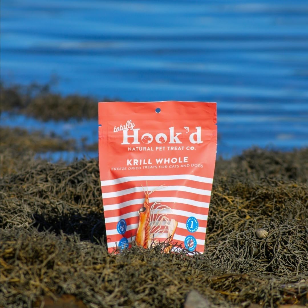 Totally Hook'd Freeze-Dried Whole Krill Dog & Cat Treats (1 oz)