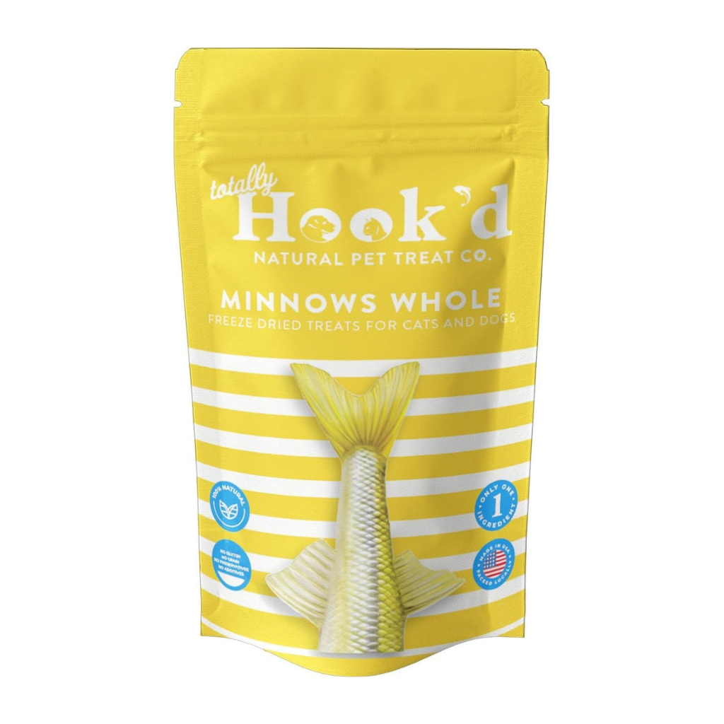 Totally Hook'd Freeze-Dried Whole Minnows Dog & Cat Treats