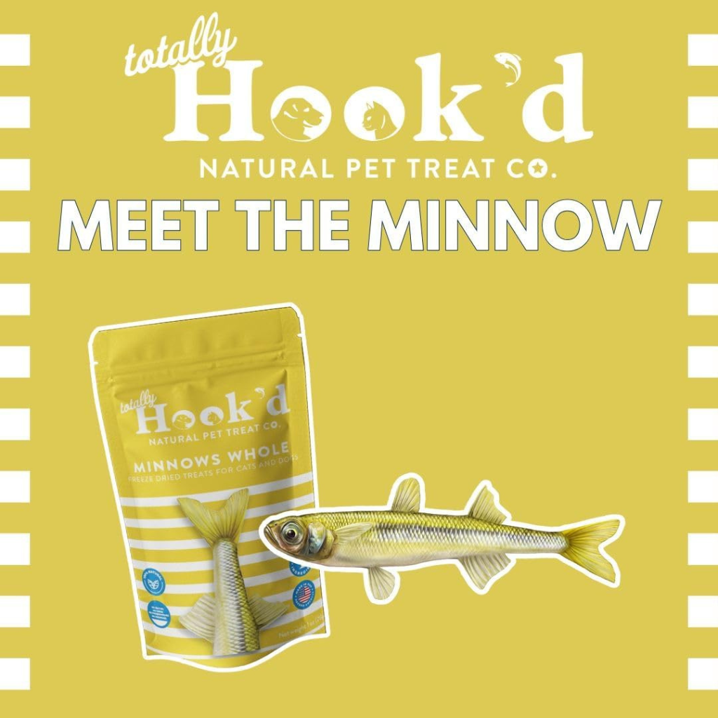 Totally Hook'd Freeze-Dried Whole Minnows Dog & Cat Treats