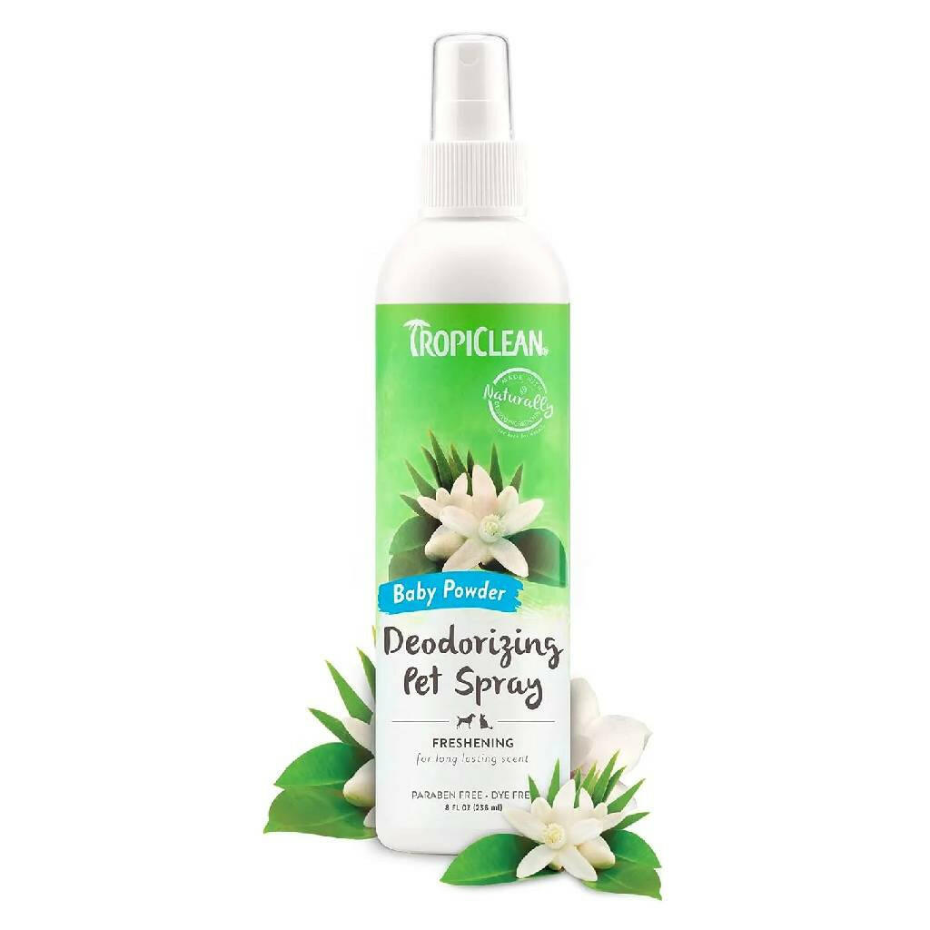 Tropiclean Baby Powder Deodorizing Pet Spray (8 oz)