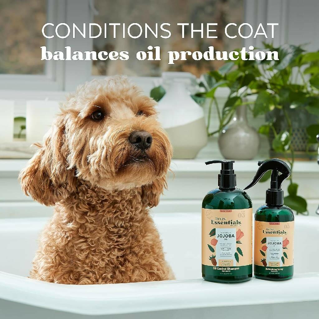 TropiClean Essentials Jojoba Oil Control Shampoo for Dogs (16 oz)