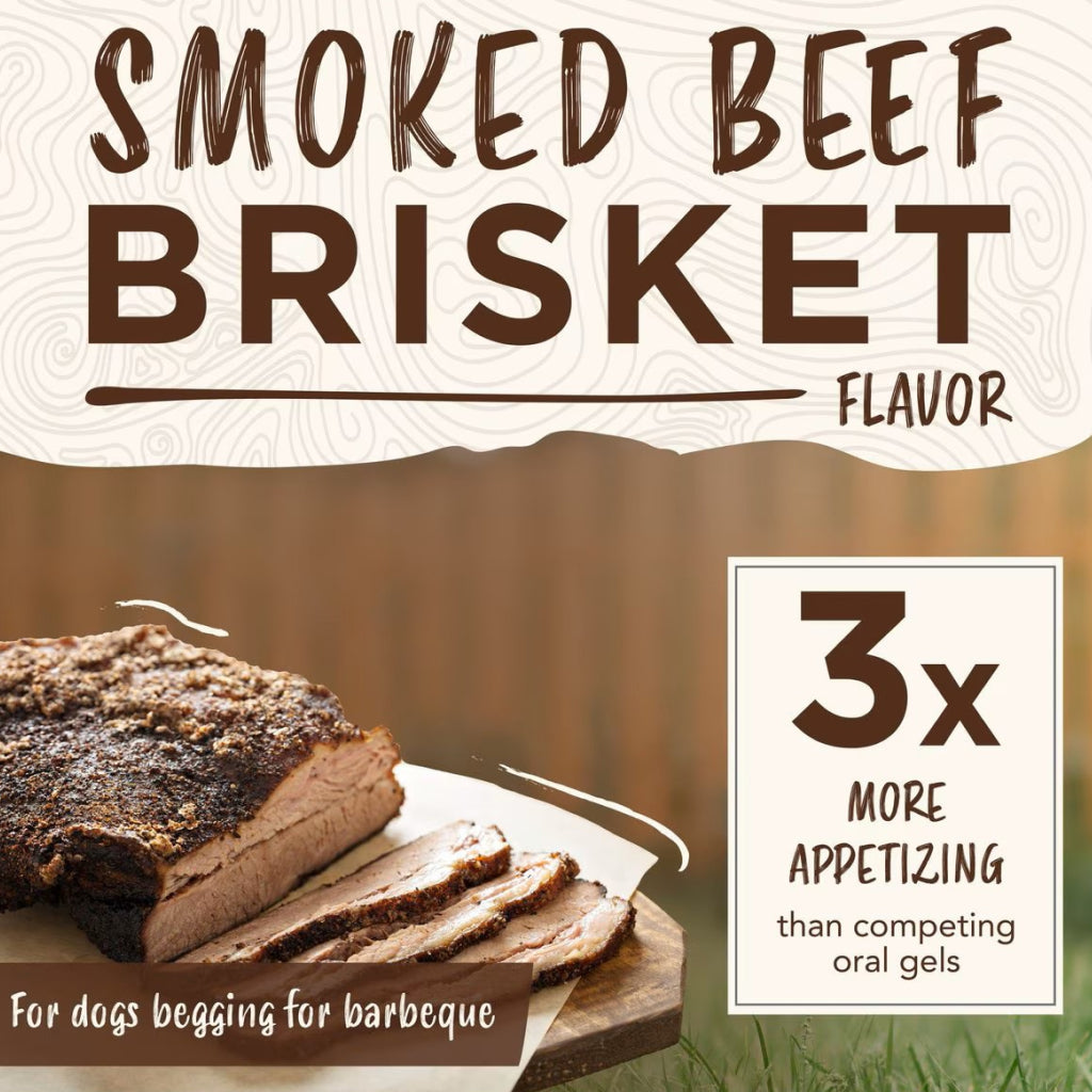 TropiClean Fresh Breath Enticers Smoked Beef Brisket Oral Care Kit for Dogs, 2oz