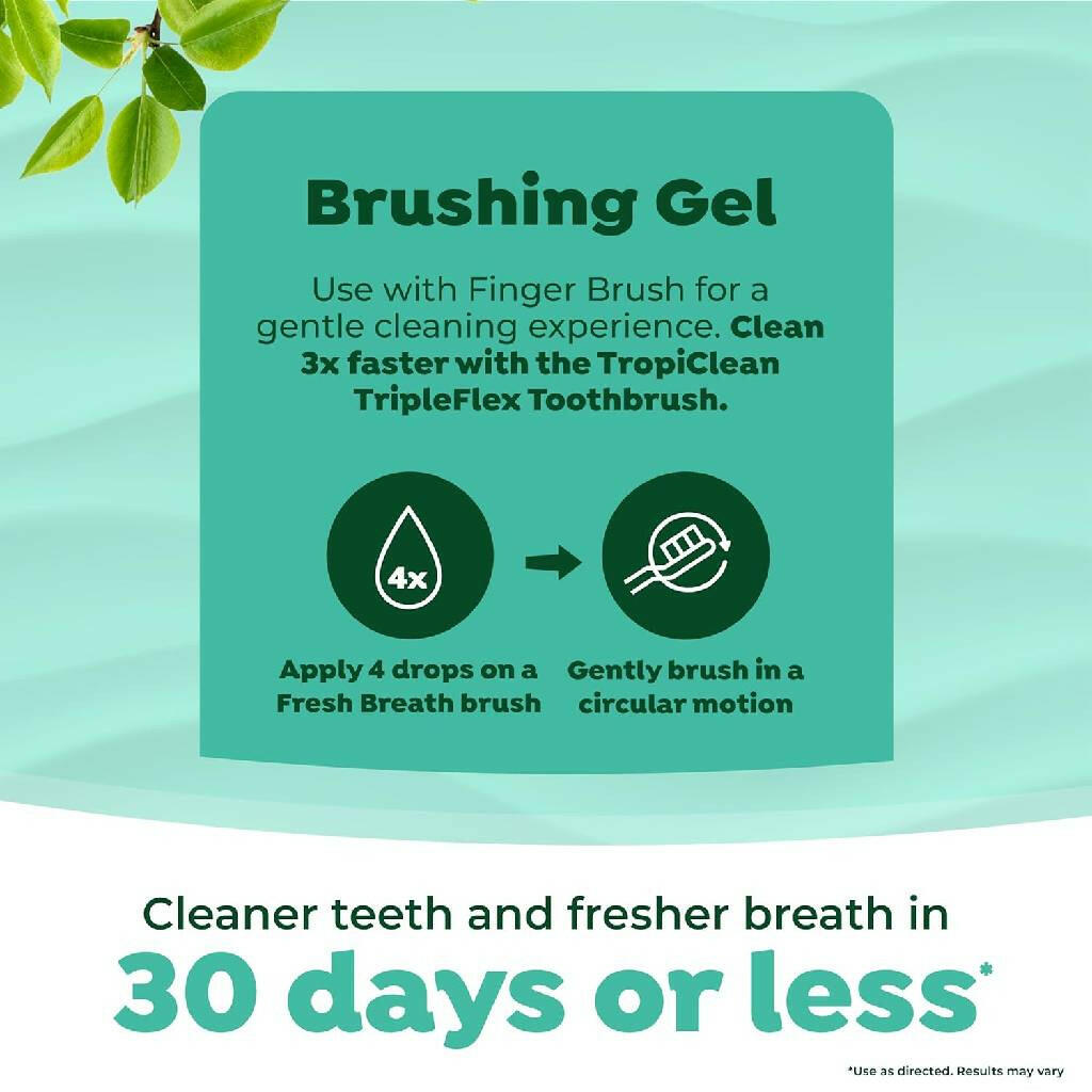 TropiClean Fresh Breath Oral Care Kit for Small & Medium Dogs