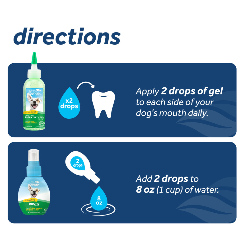 TropiClean Fresh Breath Total Care Oral Gel Kit for Dogs