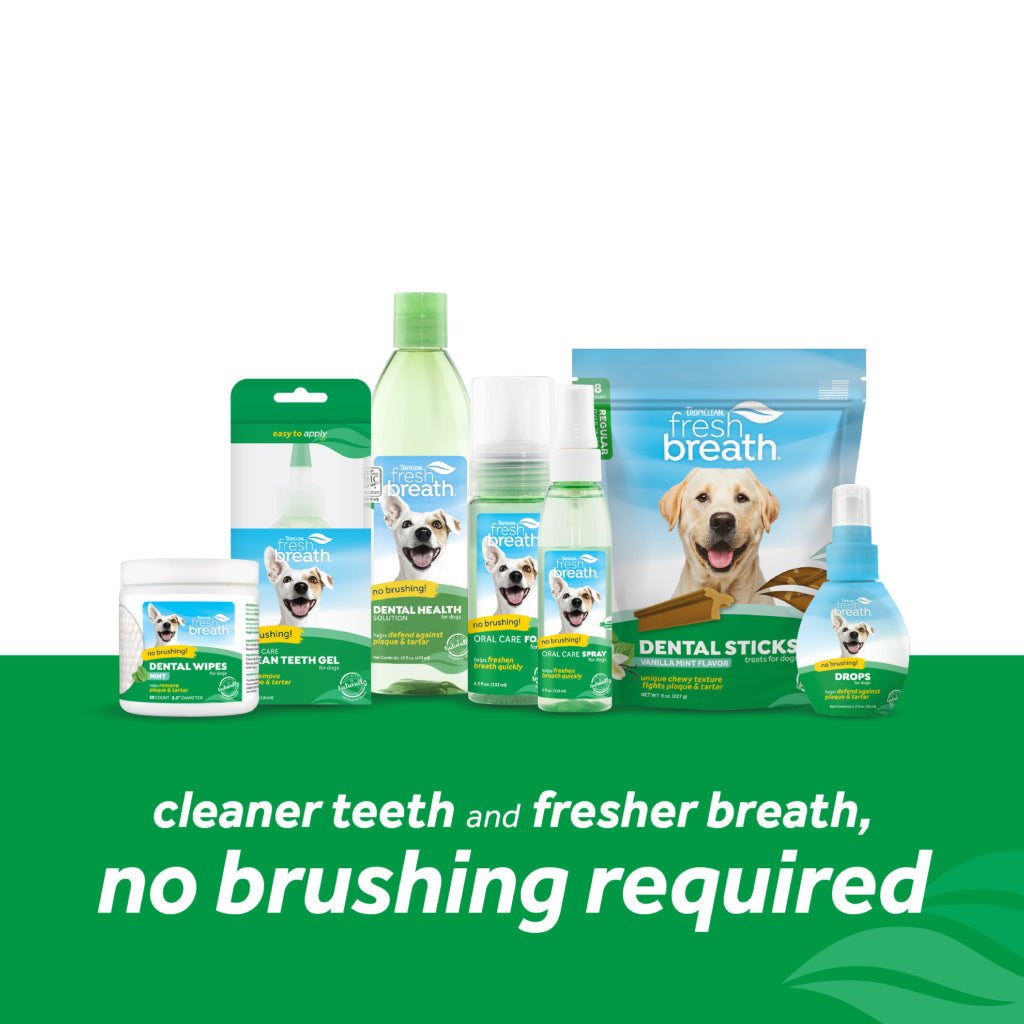 TropiClean Fresh Breath Total Care Oral Gel Kit for Dogs