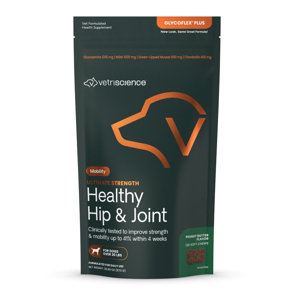Ultimate Strength Healthy Hip & Joint Chews for Dogs Peanut Butter Flavor