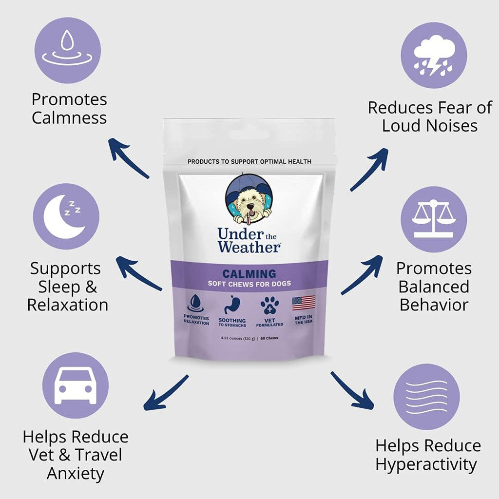 Under the Weather Calming Soft Chews for Dogs, 60 chews