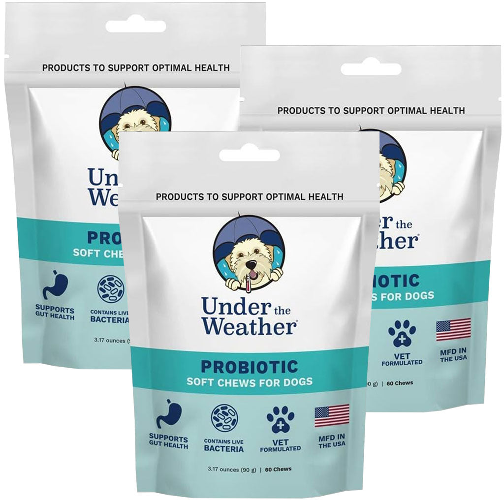 Under the Weather Probiotic Soft Chews for Dogs, 60 chews