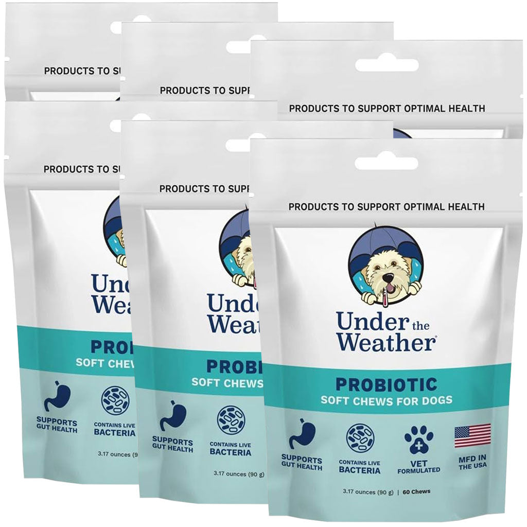 Under the Weather Probiotic Soft Chews for Dogs, 60 chews