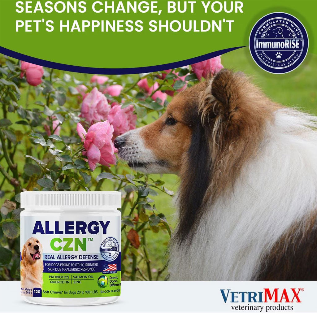 VETRIMAX Allergy CZN Bacon Flavored Supplement for Dogs, 120 count