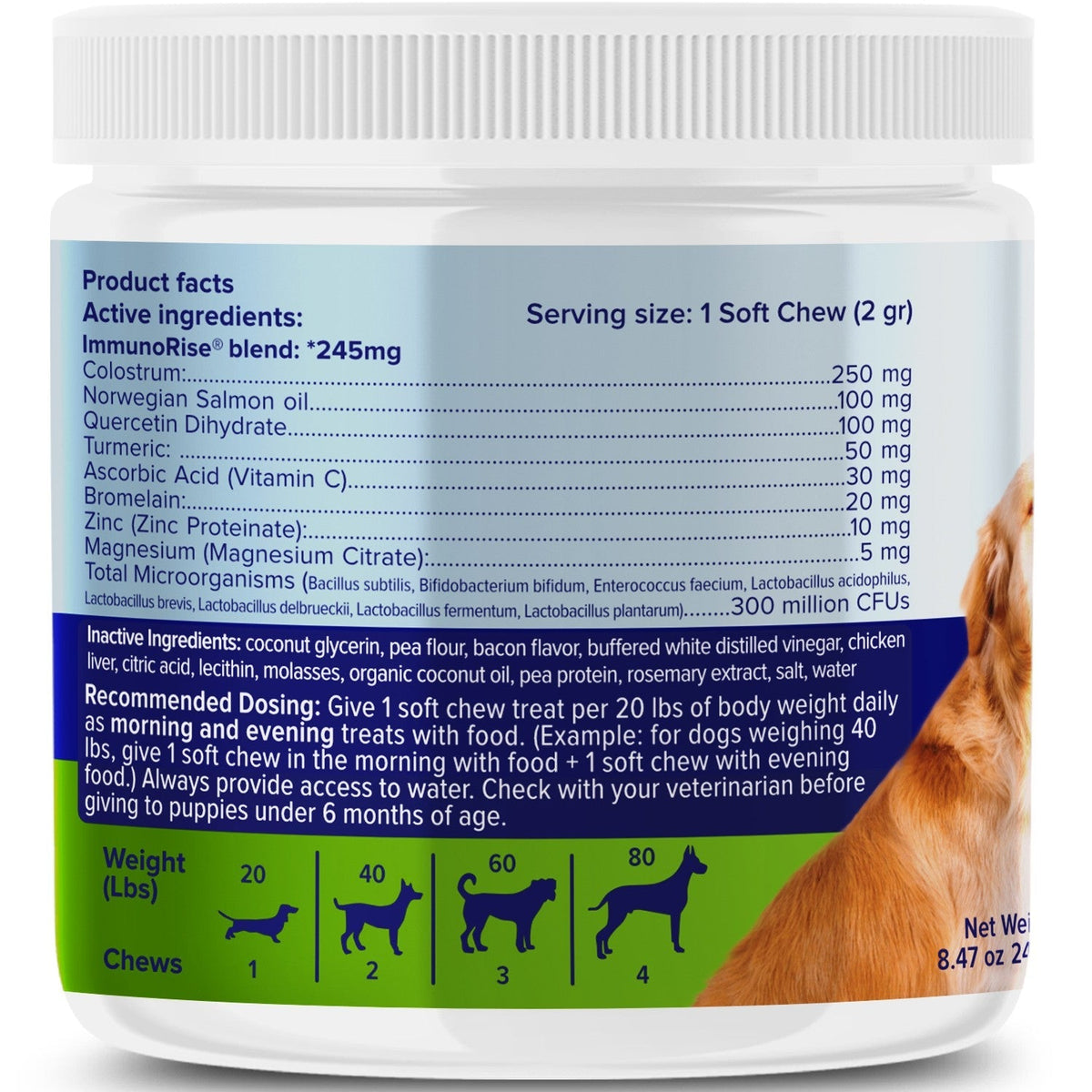 VETRIMAX Allergy CZN Bacon Flavored Supplement for Dogs, 120 count
