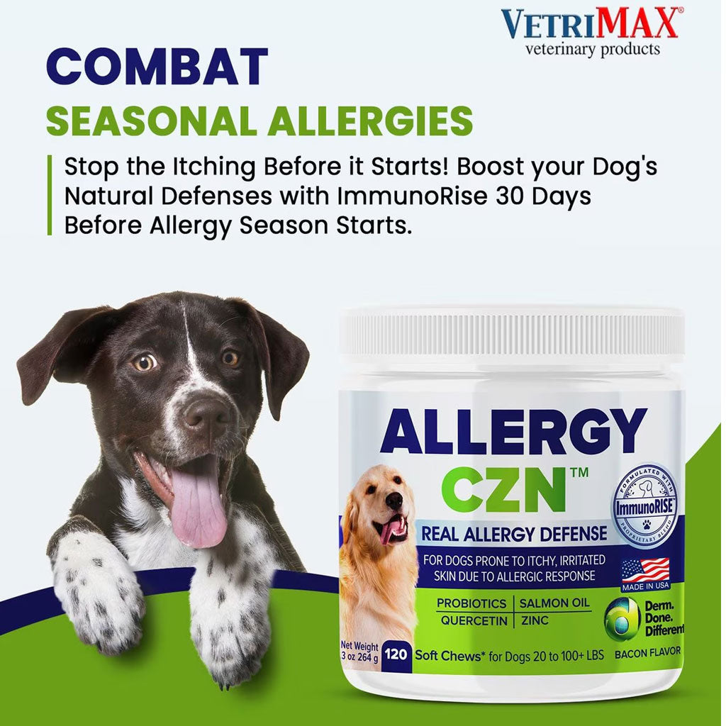 VETRIMAX Allergy CZN Bacon Flavored Supplement for Dogs, 120 count