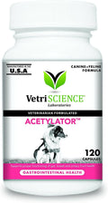 VetriScience Acetylator Digestive Supplement for Cats & Dogs (120 caps)