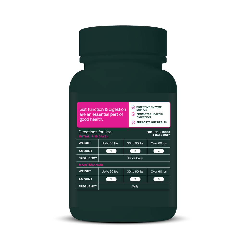VetriScience Acetylator Digestive Supplement for Cats & Dogs (120 caps)