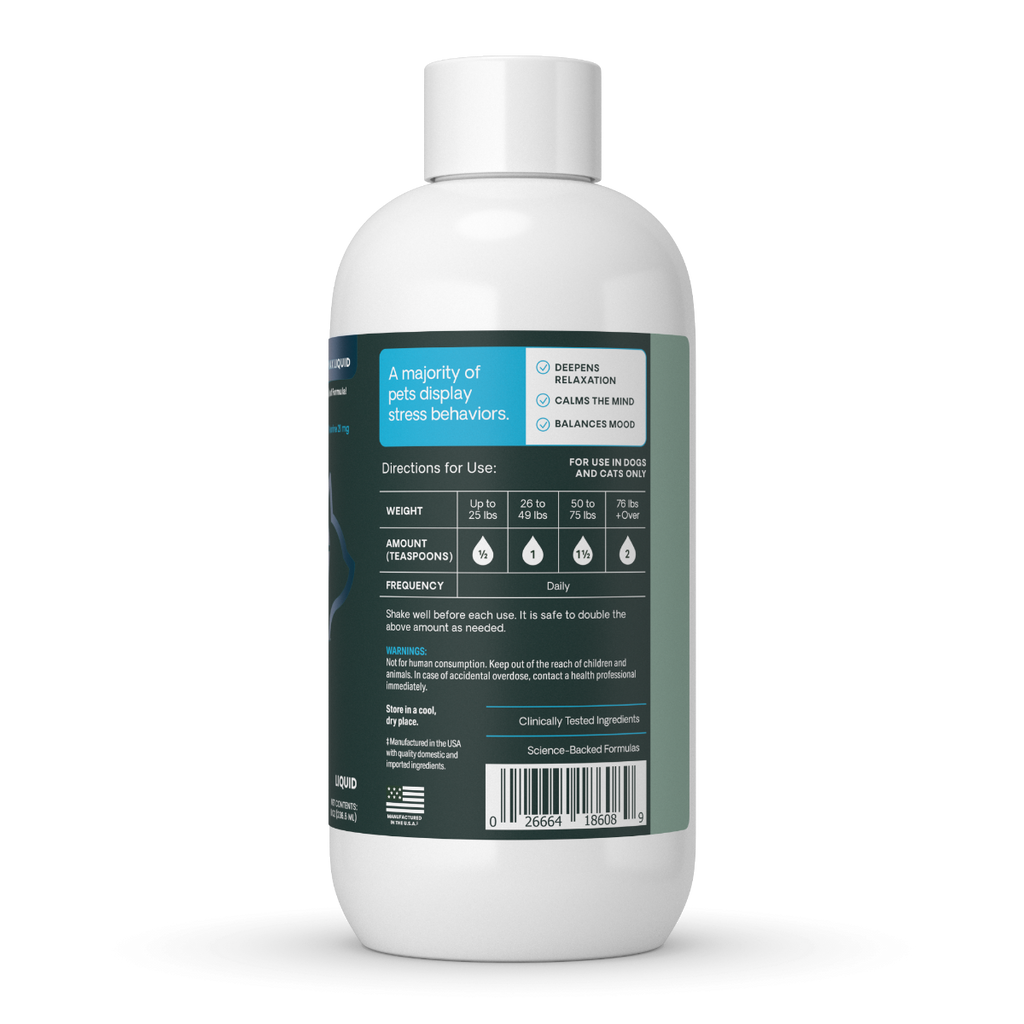 VetriScience Composure Liquid Calming Supplement for Cats & Dogs (8 oz)