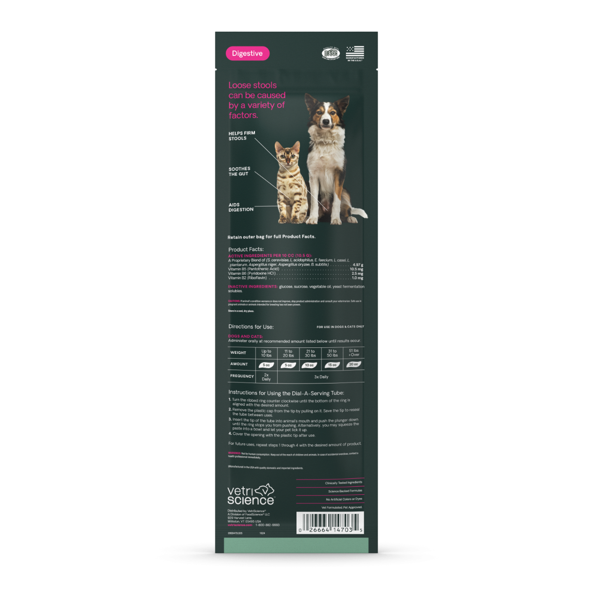 VetriScience Fast Balance G.I. Paste Gastrointestinal Support for Cats & Dogs (35 cc)