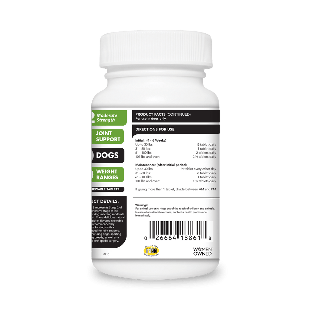VetriScience GlycoFlex 2 Joint Supplement for Dogs (120 chewable tablets)