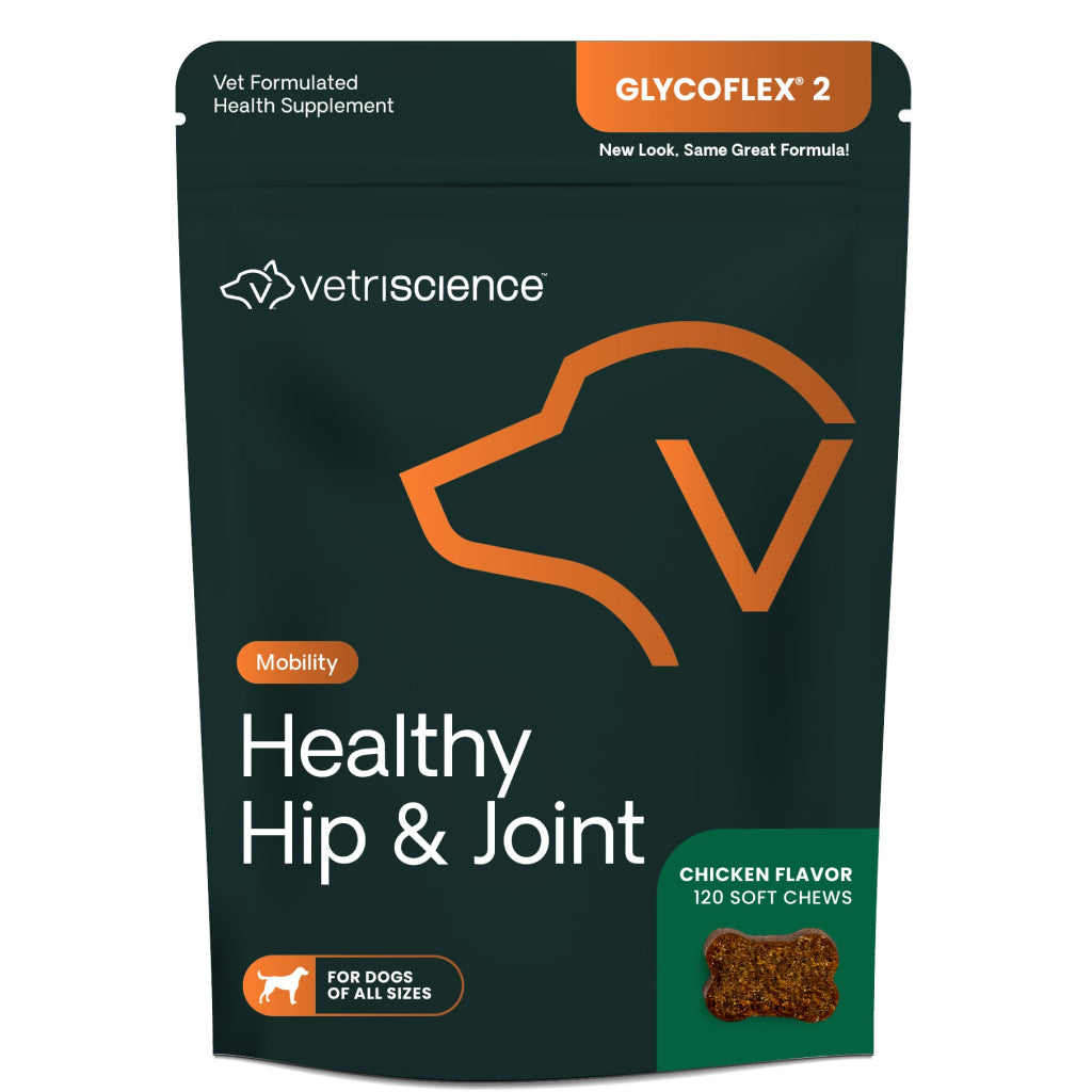 VetriScience Healthy Hip & Joint Chews for Dogs, Chicken Flavor (120 Soft Chews)