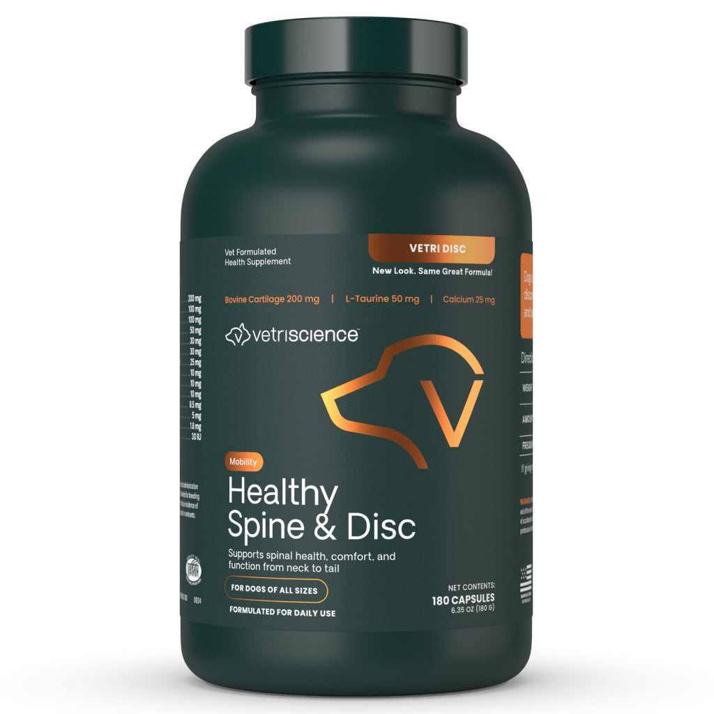 VetriScience Healthy Spine & Disc Capsule for Dogs (180 Capsules)