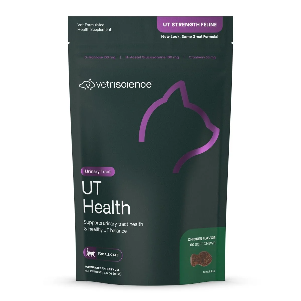 VetriScience UT Strength Urinary Tract Support for Cats (60 Soft Chews)