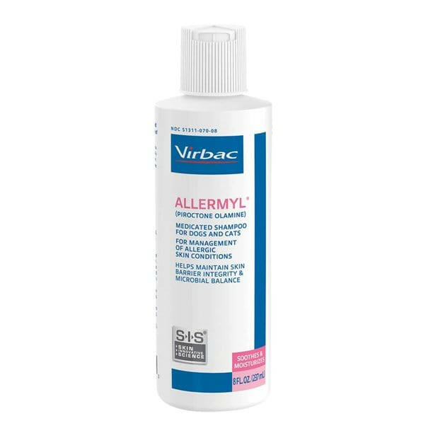 Virbac ALLERMYL Medicated Shampoo (Piroctone Olamine) for Dogs & Cats