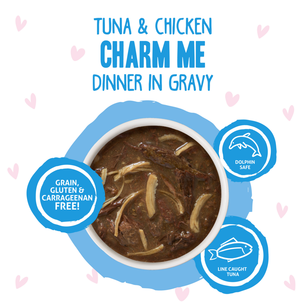 Weruva BFF Tuna & Chicken Charm Me Recipe Pouches Wet Cat Food, 3-oz, case of 12