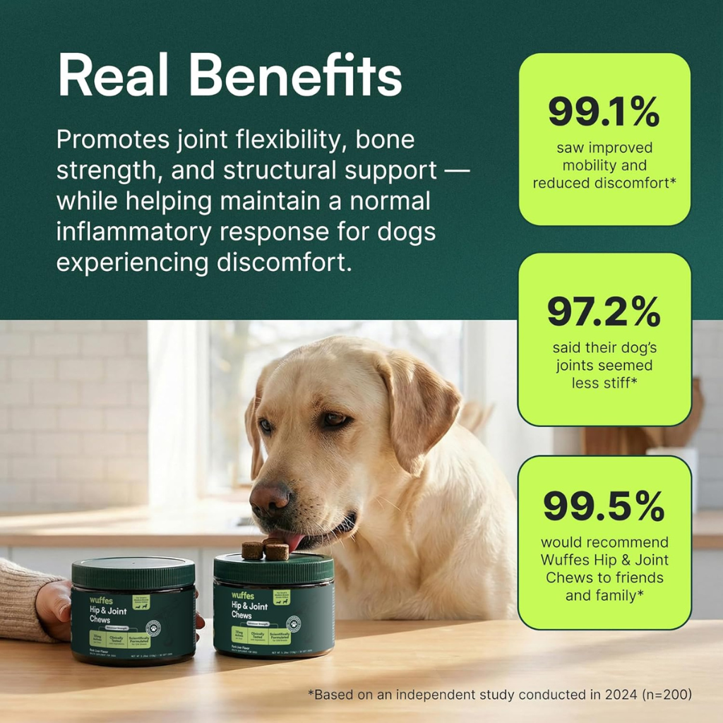 Wuffes Hip & Joint Chews for Dogs