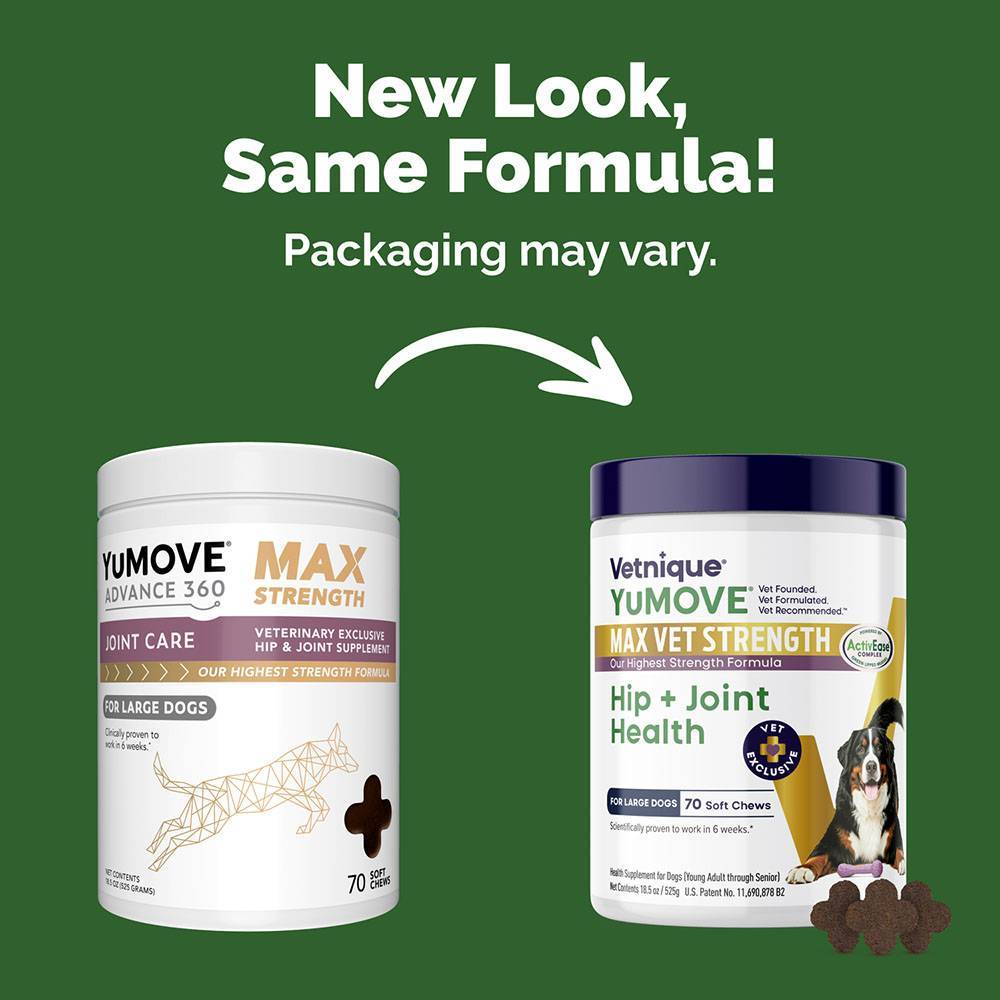 YuMove Advance 360 Max Strength Hip and Joint Supplement For Dogs (70 Soft Chews)