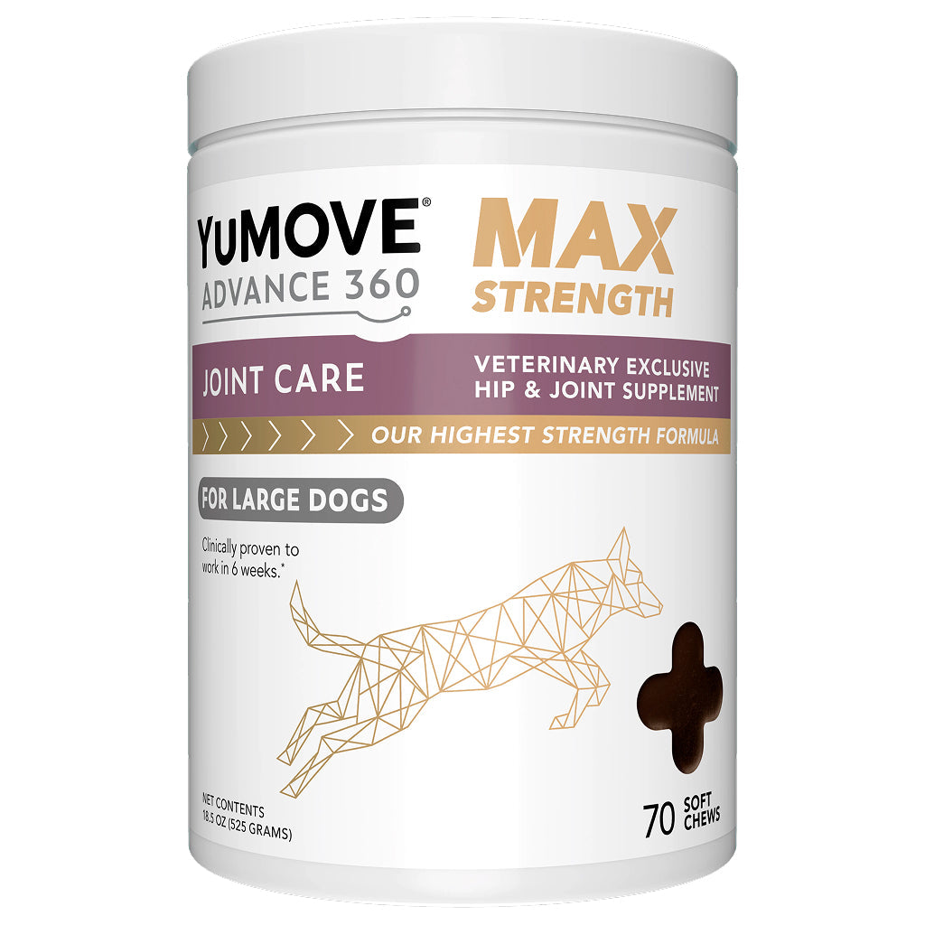 YuMove Advance 360 Max Strength Hip and Joint Supplement For Dogs (70 Soft Chews)
