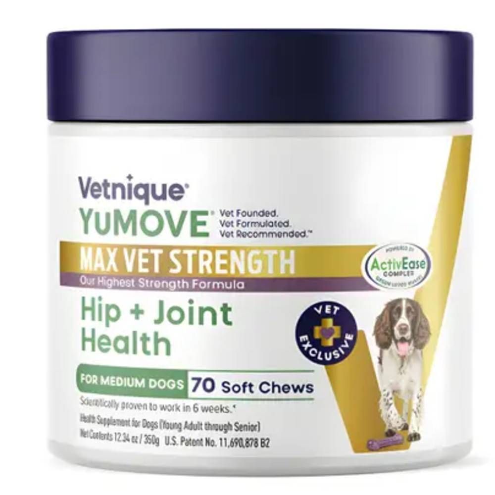 YuMove Advance 360 Max Strength Hip and Joint Supplement For Dogs (70 Soft Chews)
