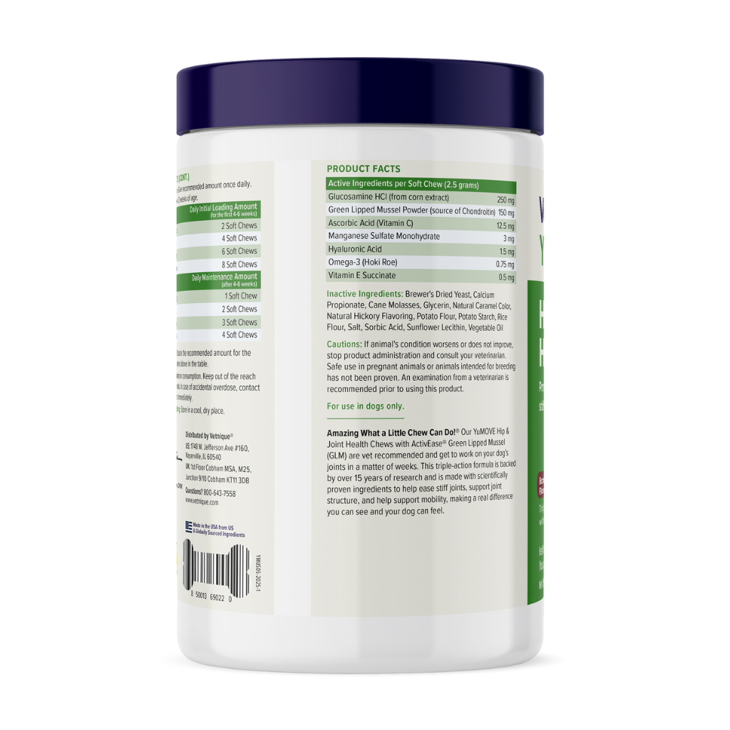 YuMOVE Hip & Joint Health Supplement Soft Chews for Adult Dogs