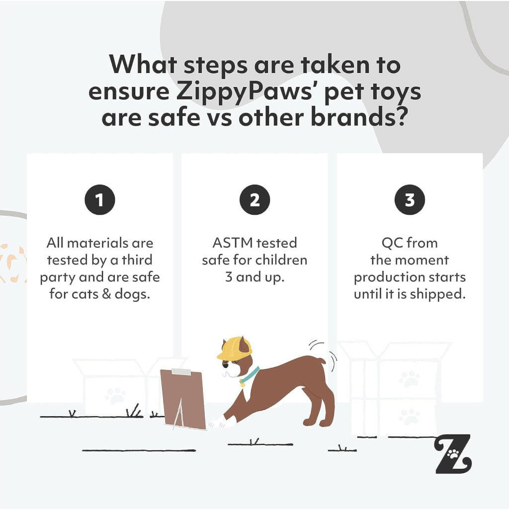 Zippy Paws Burrow Ladybug and Leaf Interactive Toy for Dogs (Medium)