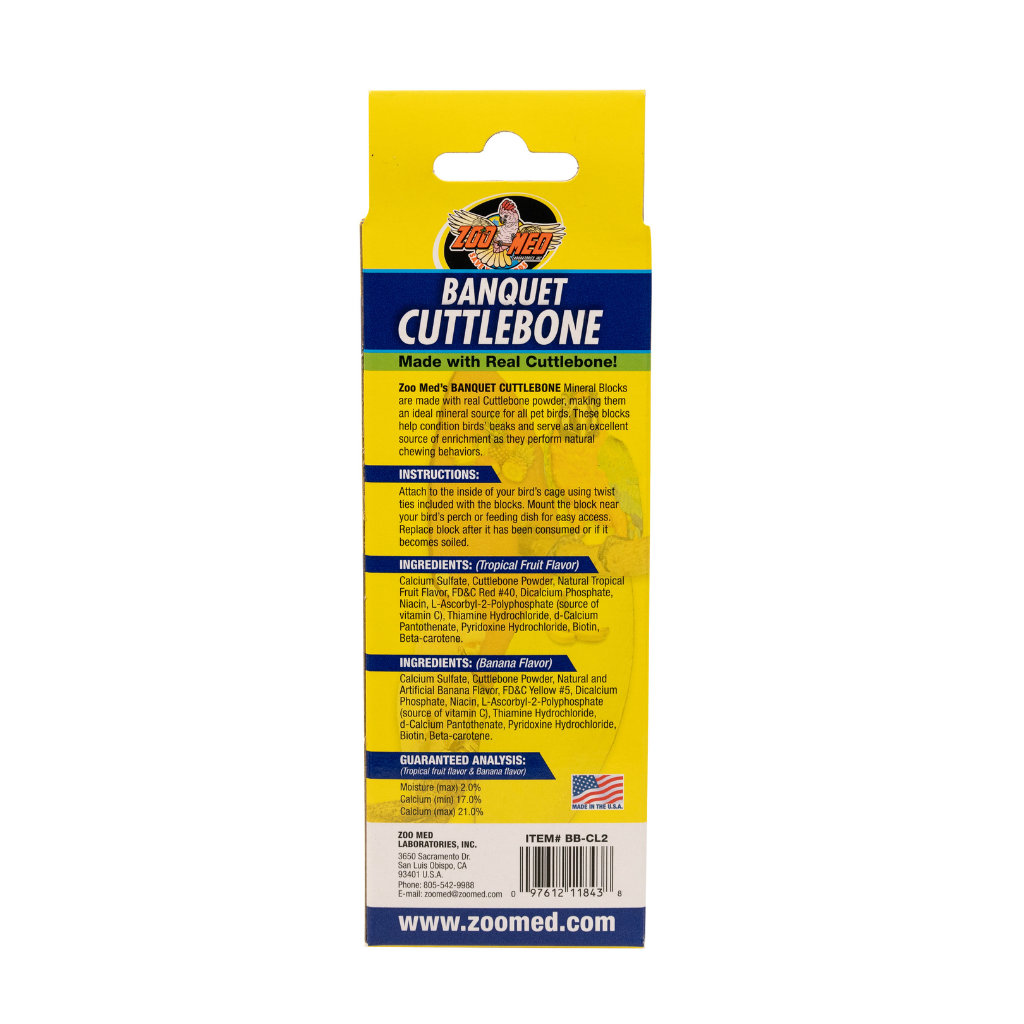 Zoo Med Banquet Cuttlebone Food For Birds