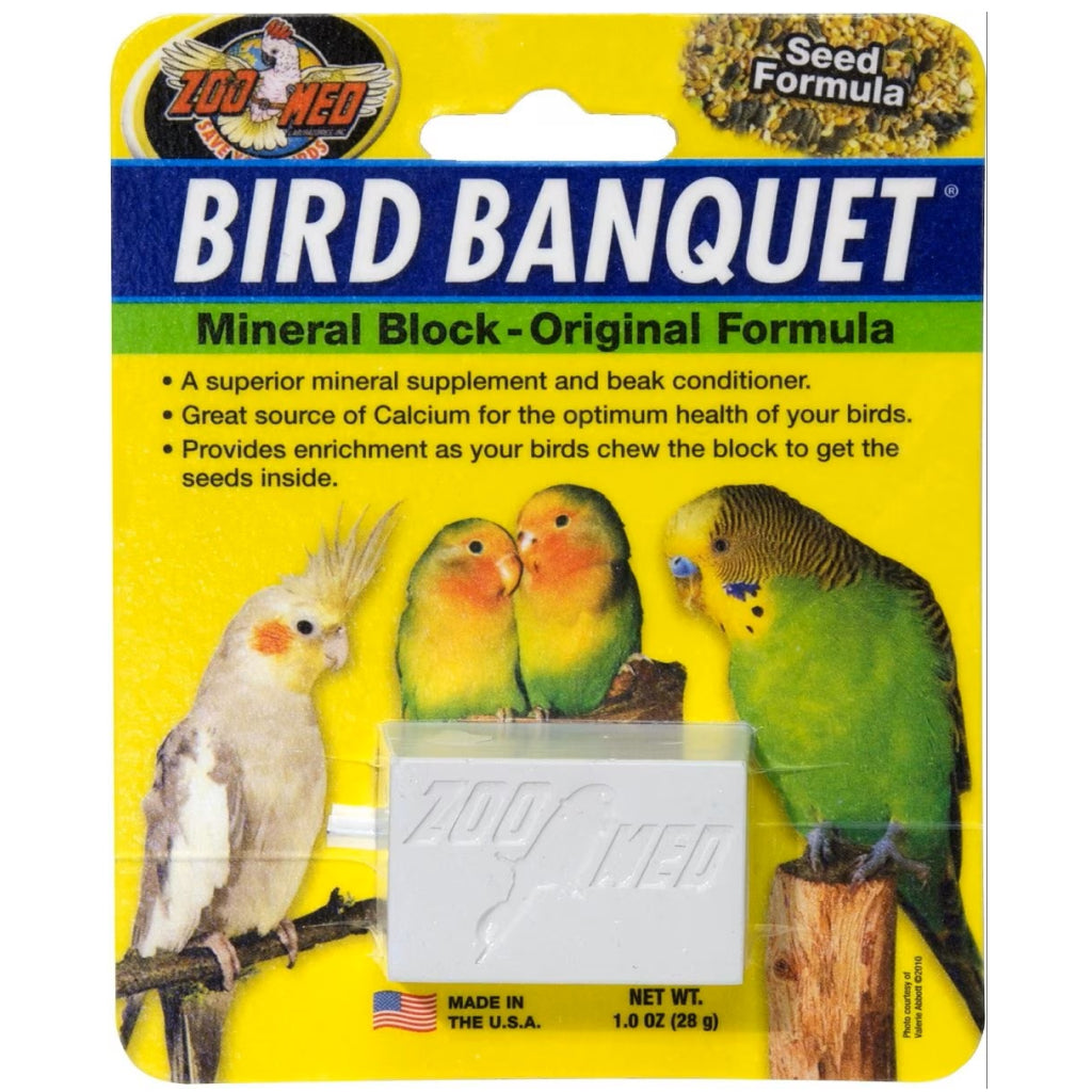 Zoo Med Bird Banquet Original Formula Mineral Block Beak Conditioner