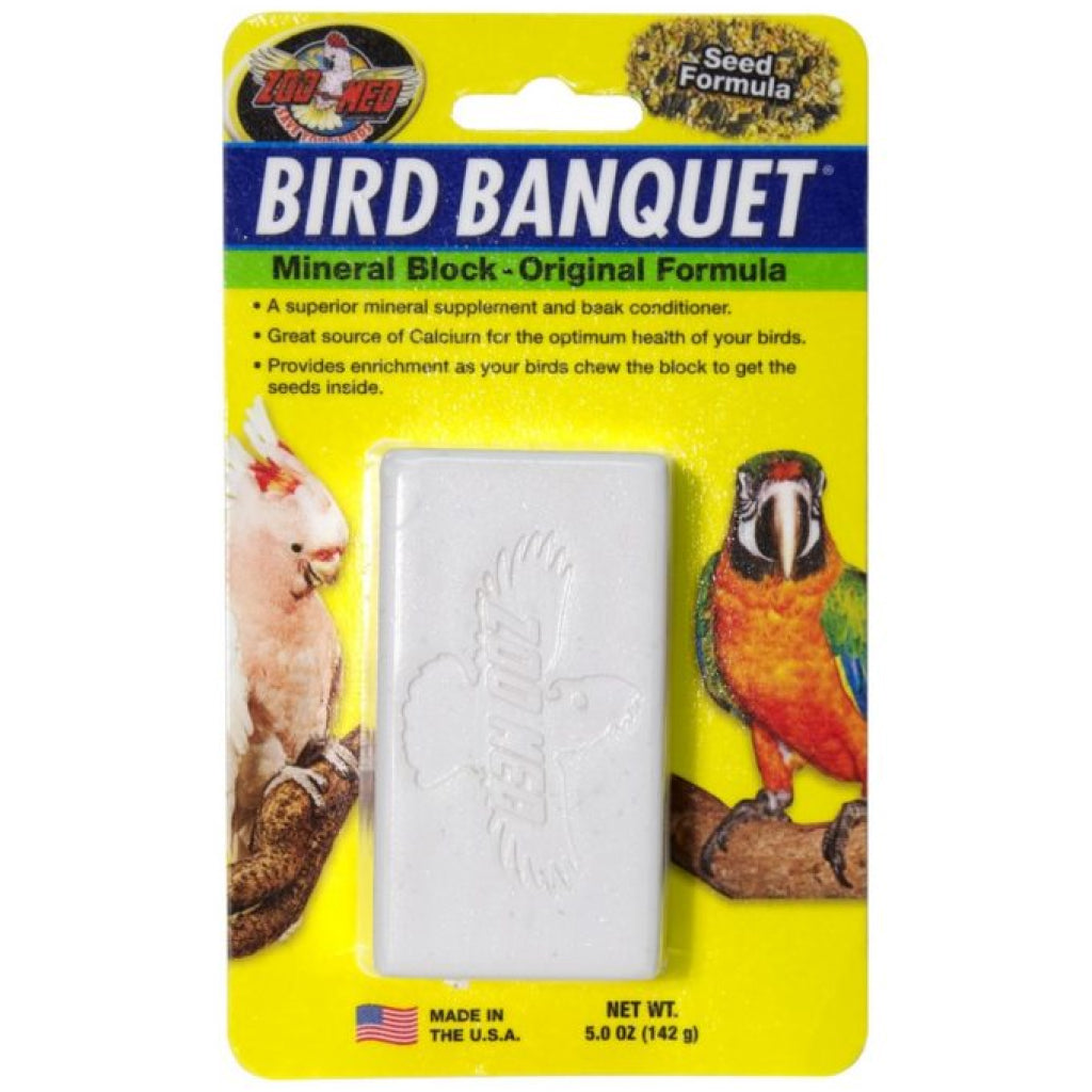 Zoo Med Bird Banquet Original Formula Mineral Block Beak Conditioner