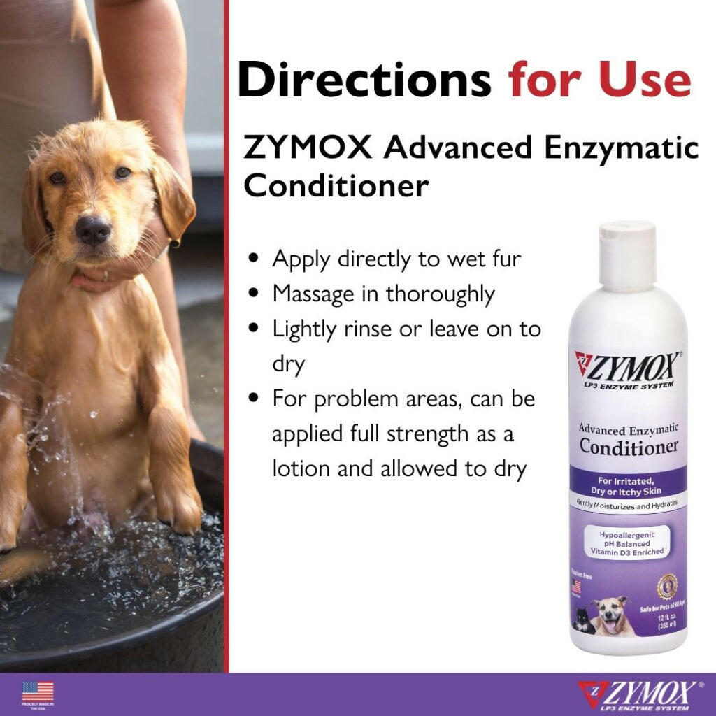 Zymox Advanced Enzymatic Oatmeal Cat & Dog Conditioner