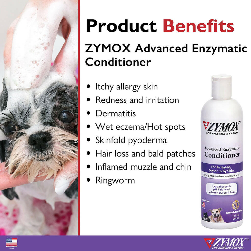 Zymox Advanced Enzymatic Oatmeal Cat & Dog Conditioner
