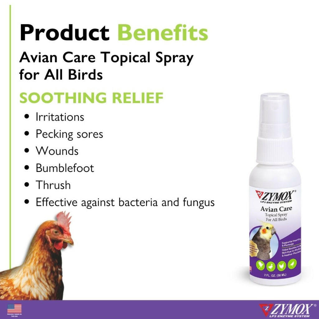 Zymox Avian Care Topical Solution w/o Hydrocortisone